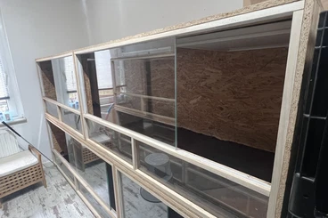 Terrarien kaufen und verkaufen Foto: 2 OSB Terrarien 300x80x80 inkl. Heatpanel und Beleuchtung